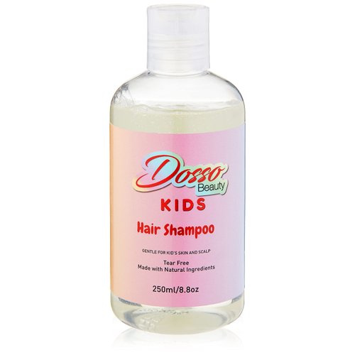 Dosso Beauty Kids Shampoo/Body Wash, All-Natural Ingredients, Detangling, Safe For Sensitive Skin, 250ml/8.8oz