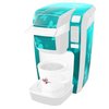 WraptorSkinz Decal Style Vinyl Skin compatible for Keurig K10 / K15 Mini Plus Coffee Makers Bokeh Butterflies Neon Teal (COFFEE MAKER NOT INCLUDED)