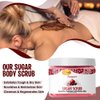 SPA REDI – Sugar Body Scrub, Pomegranate, 16 Oz, Exfoliating, Moisturizing, Hydrating and Nourishing, Glow, Polish, Smooth and Fresh Skin - Body Exfoliator