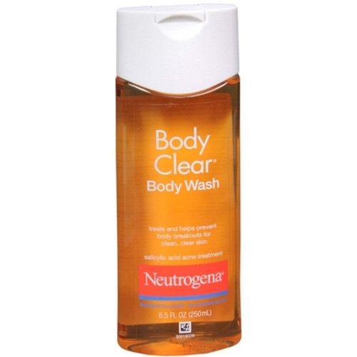 Neutrogena Body Clear Acne Body Wash with Glycerin & Salicylic Acid Acne Medicine for Acne-Prone Skin, Non-Comedogenic, 8.5 fl. oz (Pack of 2)