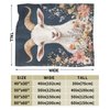 Cute Goat Blanket Farmhouse Sheep Goat Fleece Throw Blanket Fuzzy Plush Super Soft Cozy Warm Goat Decor Stuffed Animal Blanket Gifts for Boys Girls Kids Adult Men Women 40"x50"