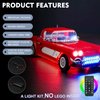 BrickBling LED Light Kit Compatible with Lego 10321 Chevrolet Corvette Toy Car, Remote Control Version Lighting Compatible with Lego Corvette- No Model Included
