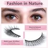SONAFEEL False Lashes Natural Look Eye Lashes Pack Short Natural Eyelashes Wispy Strip Lashes Small Crisscross Daily Fake Eyelashes Reusable Faux 3d Mink Lashes Pestañas Postizas Naturales