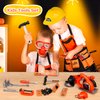 Kids Tool Set-Zealous Pretend Construction Toy with Kids Tool Belt, Toddler Tool Set with Angle Grinder Toys & Circular Saw, Child Play Tool Set for Boys Girls Ages 3,4,5,6,7 Years Old