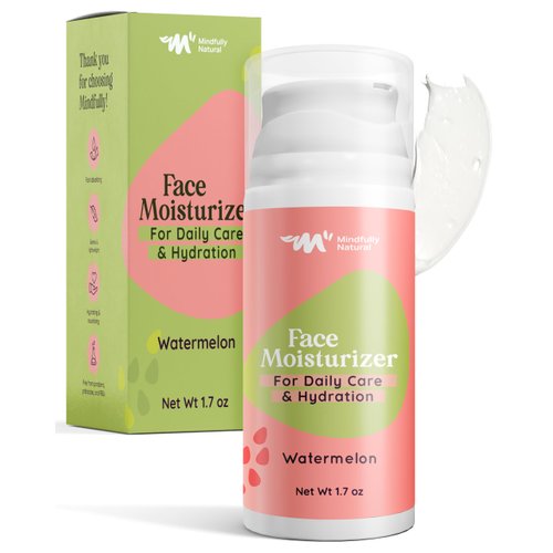 Kids Face Moisturizer - Moisturizing Face Lotion for Kids and Teens - Skincare for Kids with Organic Plant-Based Ingredients - Day/Night Face Cream for Dry or Sensitive Skin (Watermelon)