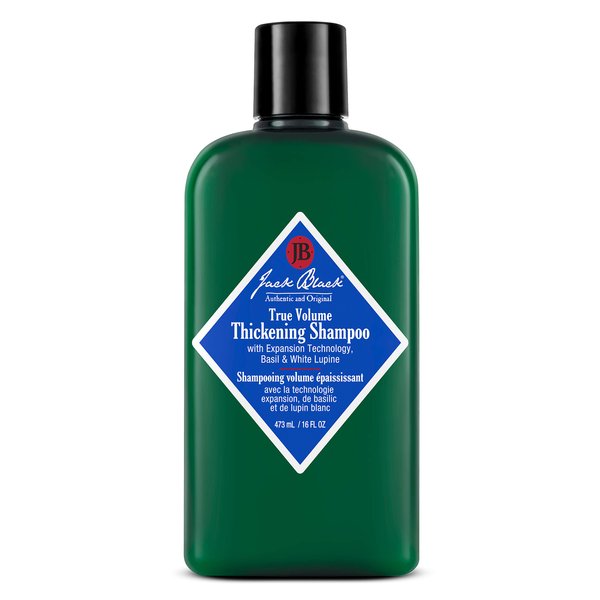 Jack Black True Volume Thickening Shampoo, 16 Fl. Oz. – Expansion Technology, Basil & White Lupine – Thickening Hair Products for Men & Women, Sulfate-Free Hair Shampoo