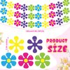 Thenshop 5 Pack Flower Paper Garland Kit Decorations 60's Hippie Party Banners Mini Retro Flower Cutouts Banners Hanging Swirl Peace and Love for Birthday Baby Shower Home Classroom Favor Supplies