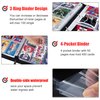 400 Pockets Basketball Card Binder for Basketball Trading Cards Collectors,Portable Waterproof Card Storage Bag with Removable Sleeves,Compatible with Basketball Cards 2024-2025