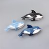 Ocean Killer Whale Hair Clip,Acetate Hair Claw,Small Hair Clips for Women,Light Blue