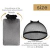 Mesh Wig Caps for Women Jinnhelun Black Closed End Hair Net Wig Cap Weaving Hair Net Halloween Cosplay Party Use 6PCS