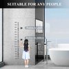 Shower Head Holder Strong Adhesive Adjustable Handheld Shower Wand Holder No Drilling Wall Mount Bracket (Silver)