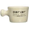 Parker Safety Razor Deluxe Stoneware Apothecary Shaving Mug – for use with up to 3” Shave Soaps and Lathering Shave Creams – Handmade in The USA (Ivory)