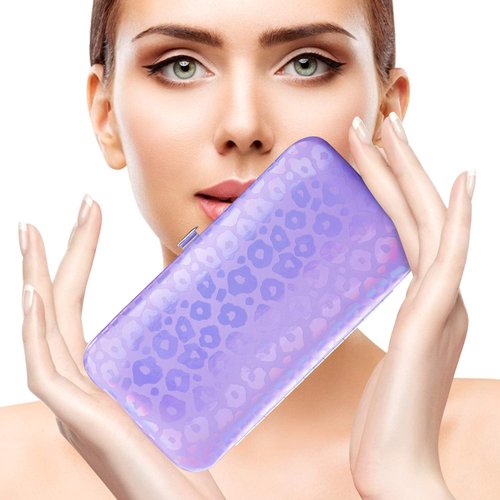 Nail Clipper Kit - 12 Pieces Manicure Set Women Professional, Travel Nail Kit with Cuticle Nipper, Manicure Pedicure Set with Luxurious Travel Case (Purple)