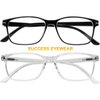 Success Eyewear Computer Glasses 2 Pairs Anti Glare Classic Reading Glasses Quality Comfort Glasses for Men and Women +2.75