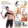 HUEGLO Right Shoulder Brace for Women Men Rotator Cuff,Adjustable Shoulder Support for Shoulder Pain Relief，Dislocated AC Joint,Labrum Tear,Sprain,Soreness,Bursitis, Tendinitis,Shoulder Support Strap,Medium