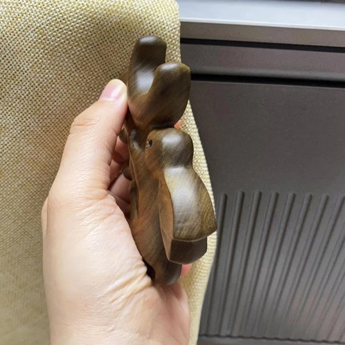 Sitronugras Wooden Scalp Massager Comb,Green Sandalwood Wide Tooth Hair Comb,Head Scalp Massage comb，Anti-Static No Snag Wooden Combs for Men,Women with free pouch