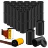 Wenqik 50 Pieces 35mm Film Canisters with Caps Plastic Film Canister Holder Empty Film Containers with Lids Camera Reel Containers for Beads Fish Hook Small Accessories Storage and Geocaching (Black)