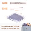 Hair Pins for Women, IKOCO 2 Inch and 2.75 Inch Hair Pins for Buns Brown U Shaped Hair Pins with Storage Box, 50Pcs of each size