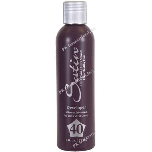 Satin 40 Volume Cream Developer, Provides Up to 4 Levels of Lift or Deposit Only, Formulated Specifically for Satin Professional Hair Color, Compatible with Satin Hair Colors, Cruelty-Free Formula