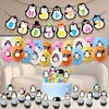 Uniquer Penguin Theme Birthday Party Decoration, Happy Birthday Penguin Banner Latex Balloons Cake Topper, Party Supplies