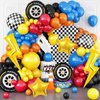 Cars Birthday Decorations, 3rd Birthday Decorations for Boys, 3 Balloon Number, Race Car Birthday Party Decorations, Race Car Balloons (3)