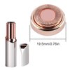 Gift2U Facial Hair Remover Replacement Heads, Rose Gold Electronic Shaver Head Cutter Replacement with 18K Gold-Plated Blade Cover for Face, Leg, Armpit, Back, etc