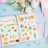 Funnlot Spring Stickers for Kids Spring Stickers Seasonal Holiday Stickers 485pcs Flower and Butterfly Stickers Flower Stickers Bulk for Envelopes Crafts Spring Theme Party Favors Supplies