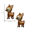 CHIL 2PCS 41 Inch Deer Balloons Foil Woodland Deer Shaped Animal Balloons Cartoon Animal Deer Wildlife Balloons for Jungle Safari Themed Kids Birthday Party Decorations