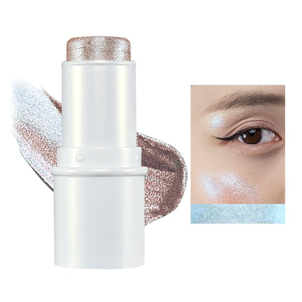 JUR MORNIER Multichrome Eyeshadow Stick,8 Colors Contour Highlighter Stick Makeup Collection,3 In 1 Eye Blush Ande Lip Highlighter Makeup For Face And Body #08