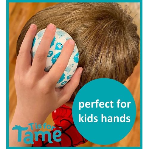 T is for Tame – Detangling Brush for Toddlers & Kids, Mini Detangler Brush Tames Knots W/Out Tears or Tantrums, Perfect Size & Shape for Kids Hands, Developed by Mom of Twins (1 Single Brush)