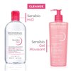 Bioderma - Sensibio - H2O Micellar Water - Makeup Remover Cleanser - Face Cleanser for Sensitive Skin