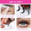 6 Pcs Self Adhesive Eyelashes, Reusable Self Adhesive Eyelashes, No Glue Eyelashes and Waterproof Wispy Lashes with Tweezers, Self-Adhesive False Eyelashes Natural Look