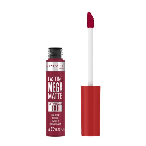 Rimmel London Lasting Mega Matte Liquid Lipstick, Long-Lasting, Hydrating, Vegan Formula - 930 - Ruby Passion, 0.25oz