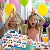 Traffic Cars Trucks Transportation Party Supplies Cars Paper Plates, Napkins, Tablecloth Transport Vehicle Theme Tableware Set Birthday Party Decorations for Boys Kids | Serves 20