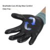 3M KOR Lightweight Nitrile Foam Coated Protective Gloves, Medium, Green, 10 Pairs