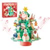 Mideer Christmas Rotating Music Box 3D Puzzle Busy Christmas Workshop, DIY Rotating Music Box Kit Christmas Tree Music Box for Holiday Decor Christmas Ornament