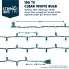 Joiedomi Clear Christmas Lights Outdoor, 200(2x100) Counts 45FT Christmas Tree Lights Indoor, Warm White String Lights, Green Wire Xmas Lights Decorations for Holiday Event Wedding Party Decor