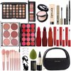 MISS ROSE M All In One Full Makeup Kit,Multipurpose Women's Makeup Sets,Beginners and Professionals Alike,Easy to Carry (Black)