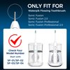 FitMount 6 Pack Toothbrush Replacement Heads Compatible with WaterPik Sonic Fusion 2.0, FitMount Flossing Brush Head Fit for Water-Pic SF-01 SF-02 and 2.0 SF-03 SF-04