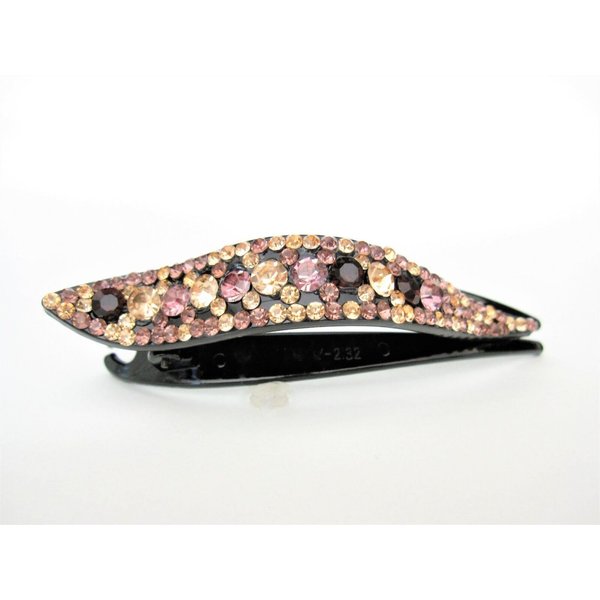 Lavender purple pink crystal acrylic alligator hair claw clip clamp