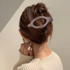 Canitor 4 PCS Hair Clips for Women - Flat Claw Clips for Thick Thin Hair, Matte French Alligator Clips for Girls