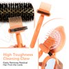 2-In-1 Comb Cleaning Tool, Hair Brush Cleaner, Mini Hair Brush Remover Rake Comb Cleaning Brush Hair Dirt Remove Instrument for Removing Hairs Dust Dirt Lint Home Salon(Orange)