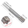 uxcell Chucking Reamer 17mm, H7 Tungsten Carbide Lathe Machine Reamer 4 Straight Flutes, Round Shank Milling Cutting Tool, for Metal Non-Ferrous Metal Copper