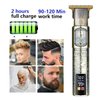 Hair Clippers for Mens Cordless Hair Trimmer T-Blade Trimmer Professional Haircut & Grooming Kit Rechargeable Clippers Hair Trimmer Shaver Cutting Kit with LCD Display (Figure-02)