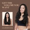 GOO GOO Clip in Hair Extensions Real Human Hair, 16inch 150g 9Pcs, 1B Natural black, Remy Human Hair Extensions Clip ins for Women, Natural Human Hair