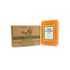 AyuRoots - Ayurvedic Papaya Cucumber Soap Bar All Natural Vegan Face & Body Skin Refreshing and Renewing Cleansing Handmade in India - 3.88 oz