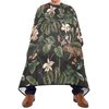ALAZA Flower Green Leaves Butterfly Leopard Barber Cape for Men Women, Waterproof Haircut Apron Beard Shaving Bib Hair Cutting Cloth 55 x 65 Inch