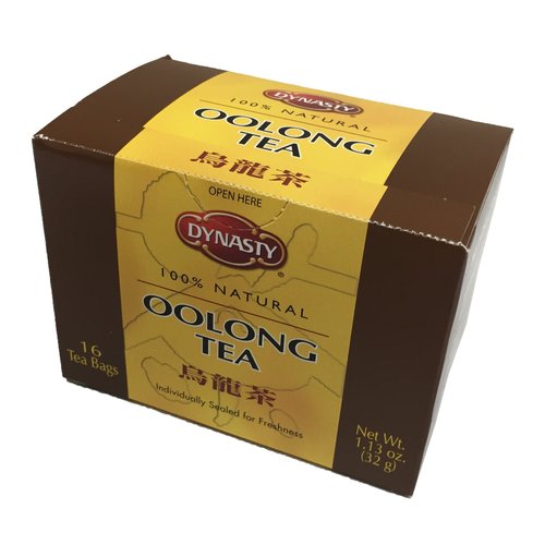 Dynasty 100% Natural Tea 16 Individual Tea Bags Per Pack (Oolong, 4 Pack)
