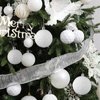 Wironlst Christmas Ball Ornaments - 30pcs Shatterproof Plastic Christmas Ornaments Hanging Ball Decorations for Xmas Tree, Holiday, Wedding, Party (Multi-Size, White)