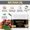 Raw Batana Hair Serum, Enhances Natural Hair Growth, Prevents Hair Loss and Split Ends, Thickens Hair, Repairs Damaged Hair, 100% Organic Treatment Oils for Men & Women